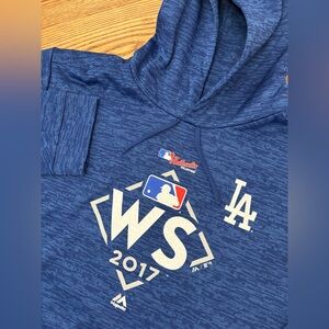 NWOT Majestic Authentic Collection MLB 2017 LA Dodgers Hoodie Sweatshirt‎